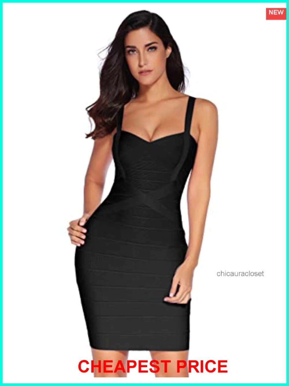 V-Neck Sleeveless Bandage Bodycon Mini Dress Party Club Night Out